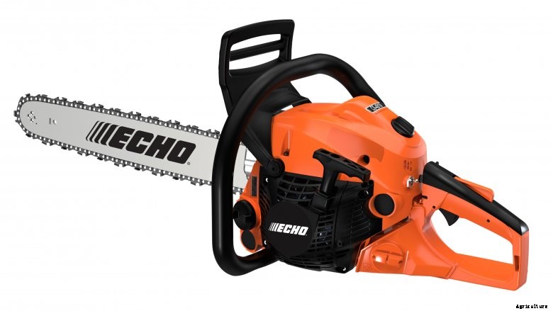 Studio image of the CS-4910 chainsaw from ECHO introduced in December 2020